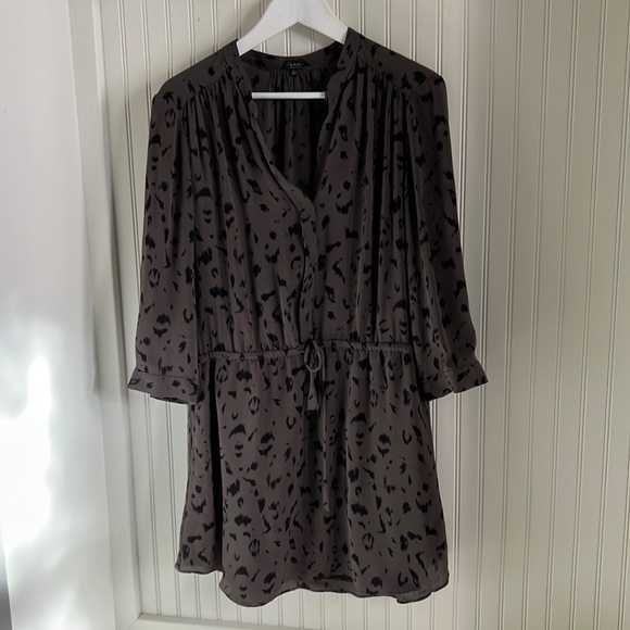 Aritzia Babaton Bennett Silk Mini Shirt Dress - Picture 8 of 8